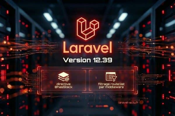 Laravel 12.39 : Directive @hasStack et filtre middleware pour route:list
