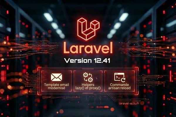 Laravel 12.41 : Nouveau template email, helpers lazy objects et proxy
